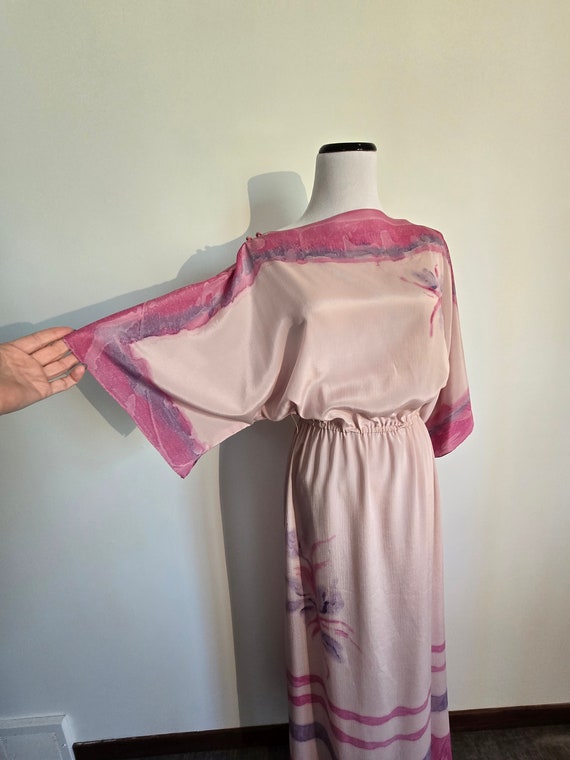 70s dolman maxi dress by Kay Kipps dress, flowy s… - image 10