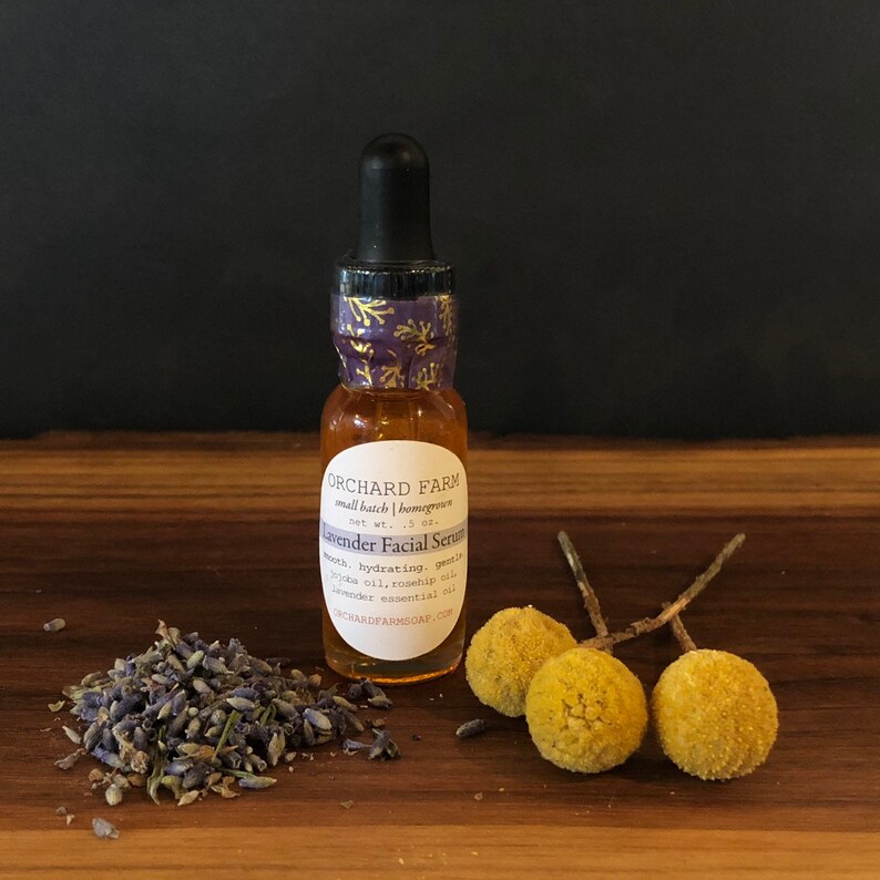 Lavender Facial Serum//nourishing Facial Oil//gentle Facial Etsy