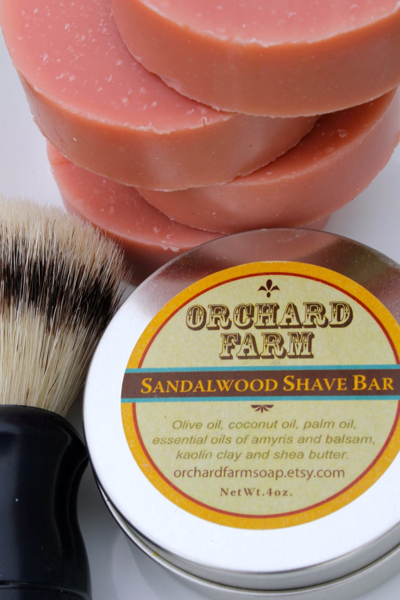 Sandalwood Shave Bar// Natural Shave//Mens Shave Soap Etsy