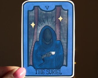 ACOTAR The Suriel Tarot Card Sticker | Waterproof Glossy Sticker for Kindle