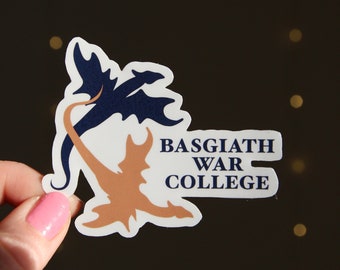 Fourth Wing Basgiath War College Sticker | Waterproof Glossy Sticker for Kindle