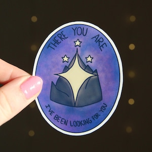 ACOTAR &quot;There You Are, I&#39;ve Been Looking For You&quot; Rhysand Night Court Sticker | Waterproof Glossy Laminated Sticker for Kindle, Laptop