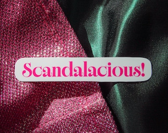 Wicked "Scandalacious" Wicked the Musical Sticker | Waterproof Glossy Laminated Sticker for Kindle, Laptop