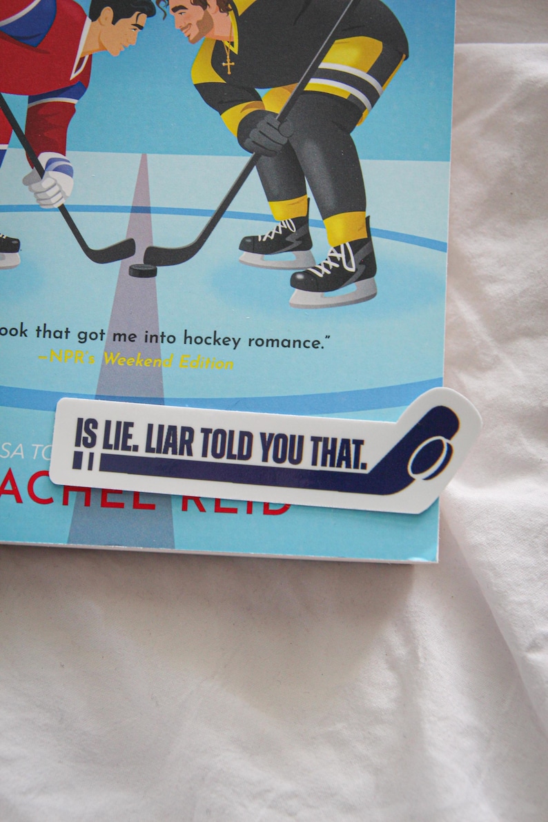 Heated Rivalry "Is Lie. Liar Told You That" Ilya Rozanov sticker | Waterproof Glossy Laminated Sticker for Kindle image 1