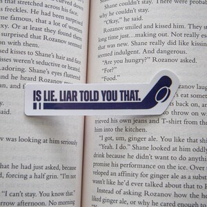 Heated Rivalry "Is Lie. Liar Told You That" Ilya Rozanov sticker | Waterproof Glossy Laminated Sticker for Kindle image 3
