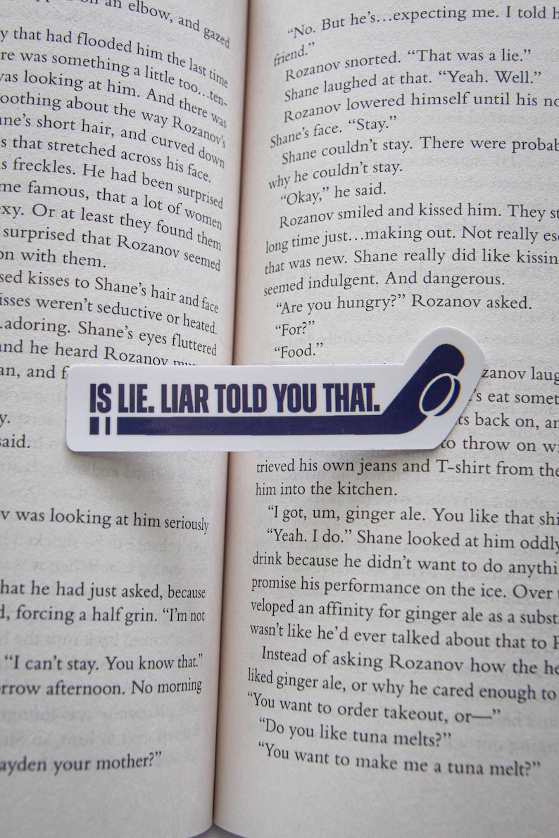 Heated Rivalry "Is Lie. Liar Told You That" Ilya Rozanov sticker | Waterproof Glossy Laminated Sticker for Kindle image 3