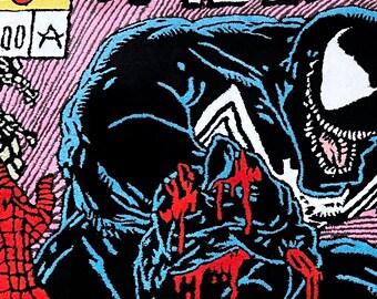 Handmade Spider-man Vs Venom Tufted Rug, Marvel Comic Decor - Etsy