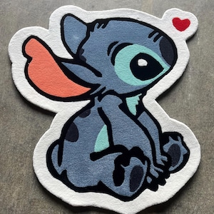Handmade Stitch Cartoon cute tufted rug carpet | gift | cozy home decor