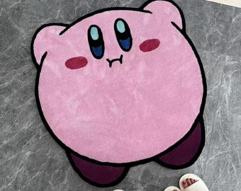 Handgemaakt Kirby-tapijt: getuft Nintendo-decor