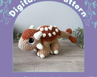 Arnie the Ankylosaurus PDF Crochet Pattern