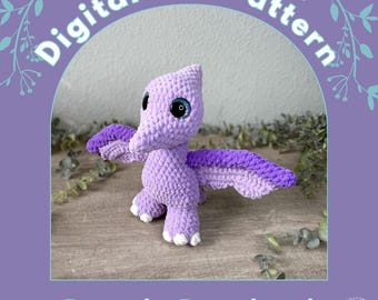 Perry the Pterodactyl PDF Crochet Pattern