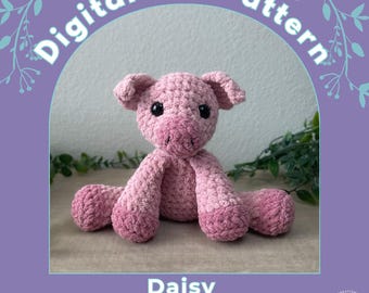 Daisy the Cuddly Pig Crochet Pattern