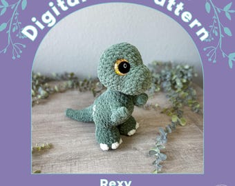 Rexy the Baby T-Rex PDF Crochet Pattern