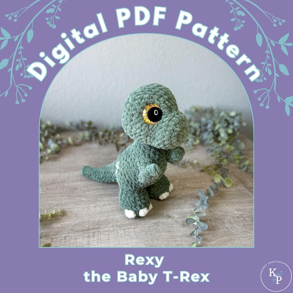Rexy the Baby T-rex PDF Crochet Pattern - Etsy