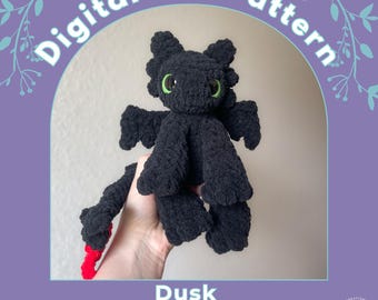 Dusk the Mini Fury Dragon Crochet Pattern