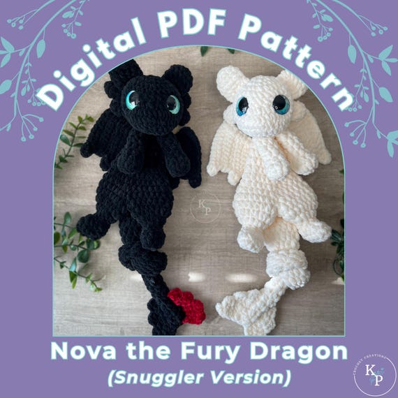 SNUGGLER Version - Nova the Fury Dragon PDF Crochet Pattern - Etsy