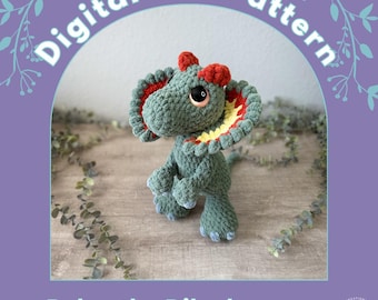 Dylan the Dilophosaurus PDF Crochet Pattern