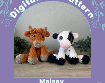 Maisey the Cuddly Cow Crochet Pattern
