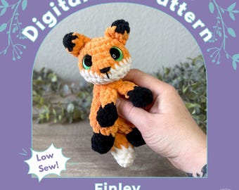 Finley the Mini Fox PDF Crochet Pattern - LOW SEW