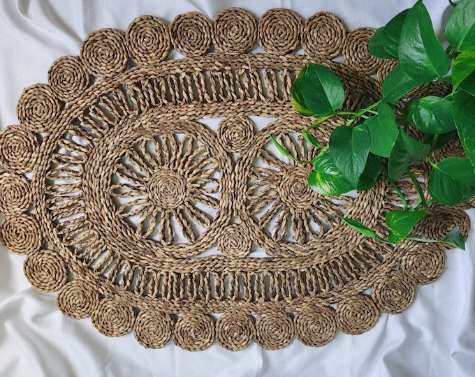 Oval Rooster Placemats Set 46 Reversible Chicken Placemats Rustic