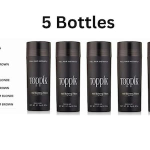 Toppik Dark Brown Black Medium Brown Grey Light Blonde Medium Blonde 27.5g Toppik Hair Building & Thickening Fiber
