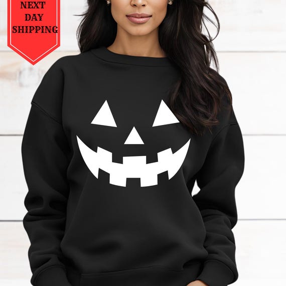 Pumpkin Sweatshirts Halloween , Pumpkin Face Sweatshirt, Jack O' Lantern Sweatshirt, Halloween Sweatshirt and Hoodie, Pumpkin Face UNISEX