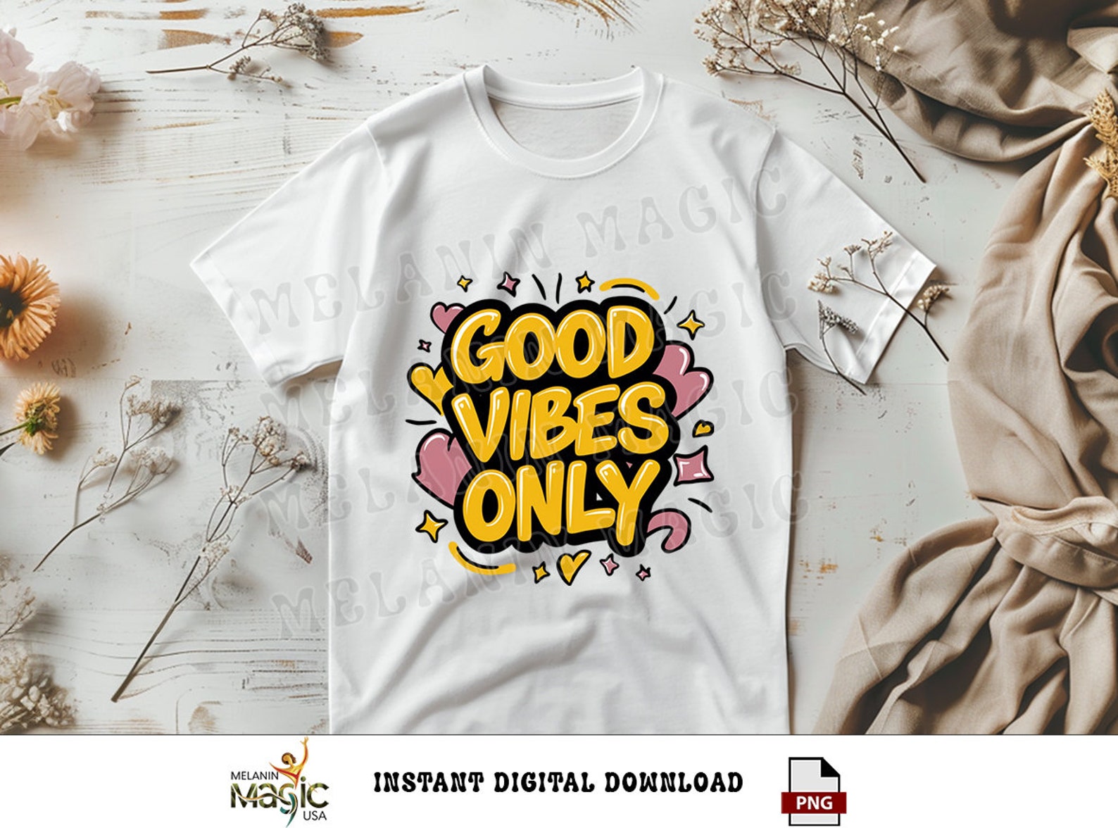 Good Vibes Only Png Sublimation Design, Cheerful Png, Positive Vibes ...