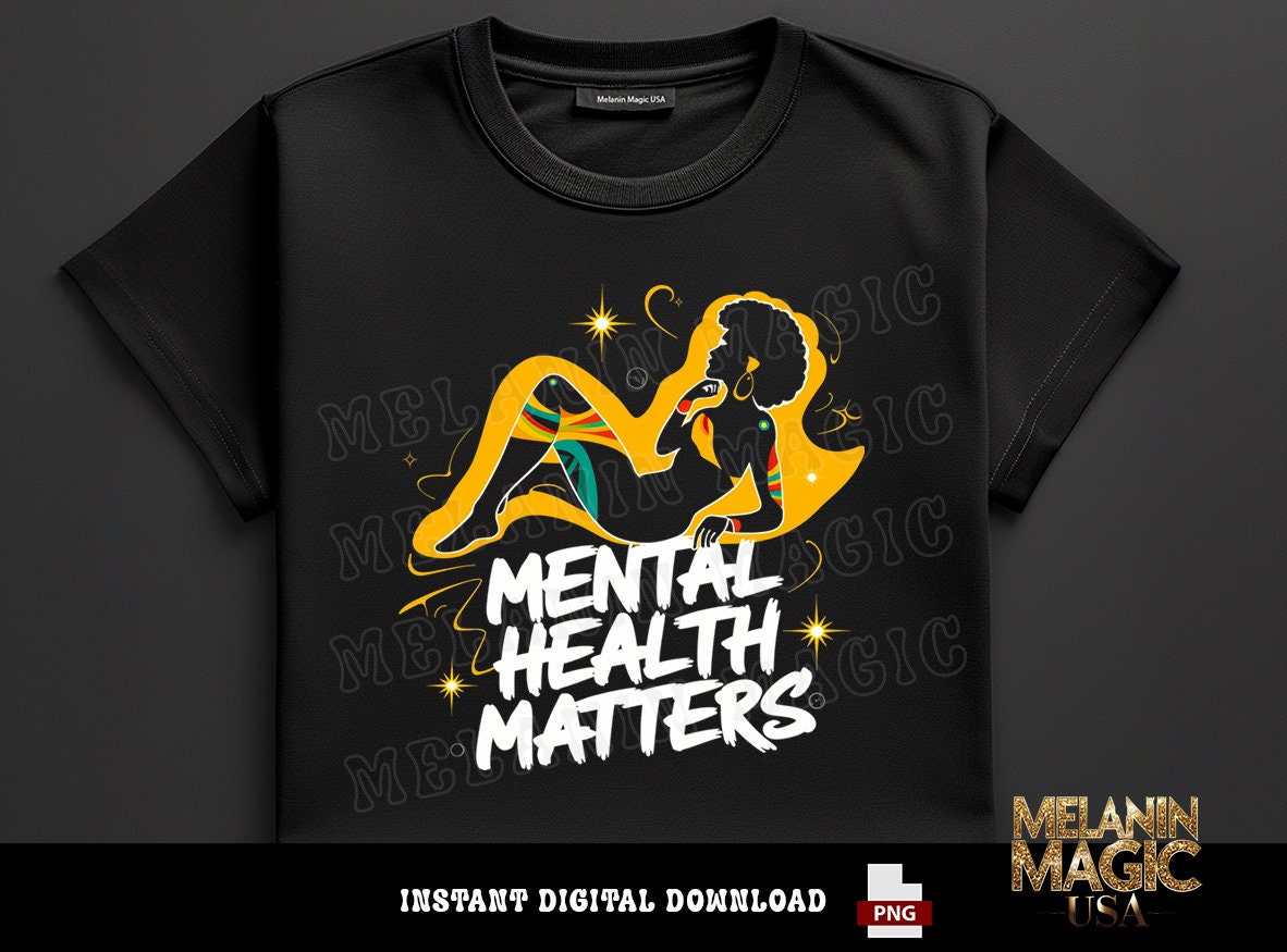 Mental Health Matters Png Sublimation Design Download, Colorful Mental ...