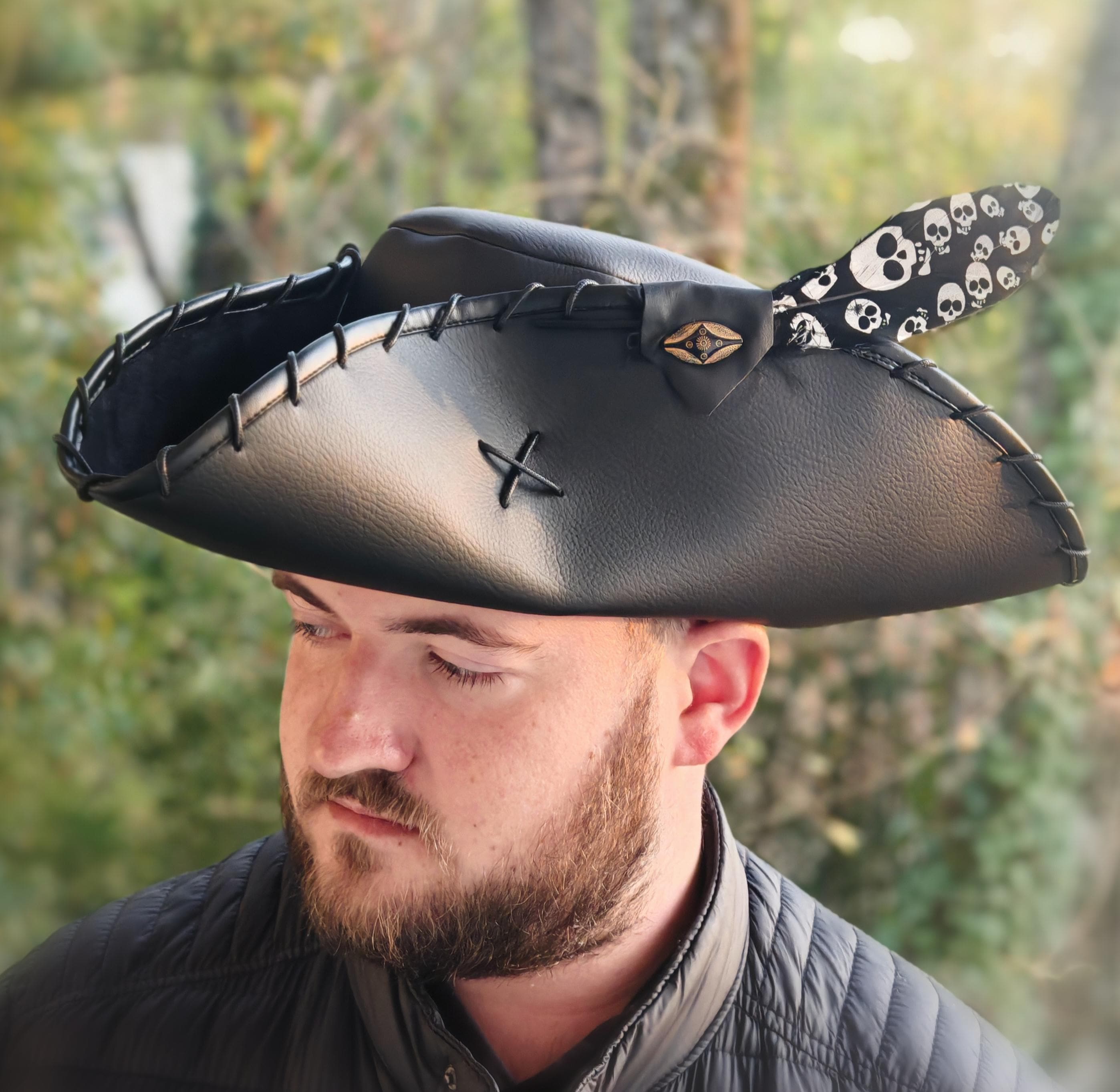 Greabuy Cosplay Fedoras Casquettes De Pirate à Plumes Pour Enfants