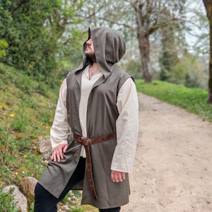 Viking tunic. Medieval clothing. Cosplay costume. The Cape of Hell. Fantasy role-playing outfit.
