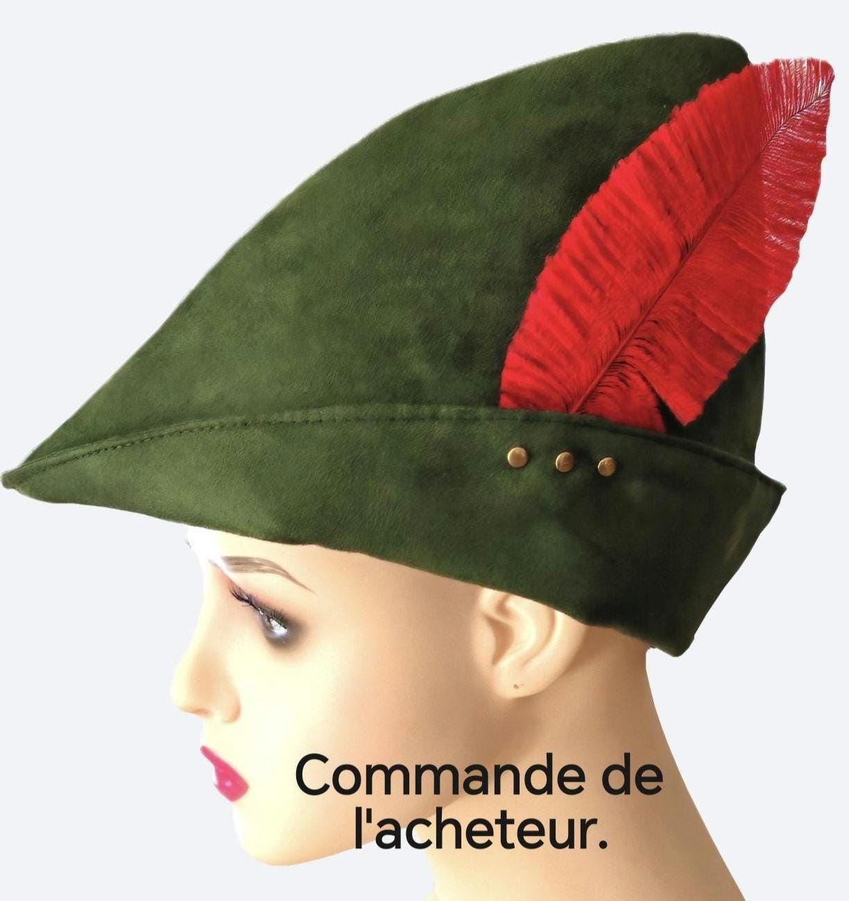 Buy Robin Hood Hat. Beaked Hat. Suede Feather Hat. Hunter's Hat
