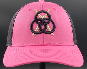 John Bonzo Bonham  Led Zeppelin Adjustable Pink & Black Hat