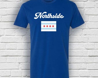Northside Chicago Flag Blue T-Shirt