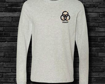John "Bonzo" Bonham Led Zeppelin Unisex Gray Long Sleeve Jersey