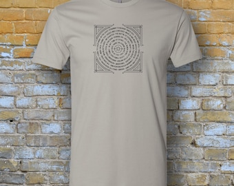 Led Zeppelin Unisex Gray T Shirt featuring the titles of some of their greatest songs