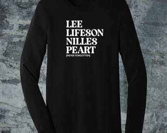 Rush Unisex Black Long Sleeve Jersey featuring the Legends of the band