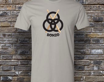 John "Bonzo" Bonham Led Zeppelin Unisex Gray T Shirt
