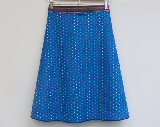 A Line Skirt Wrap Skirt Knee Length Skirt Cotton Skirt Etsy