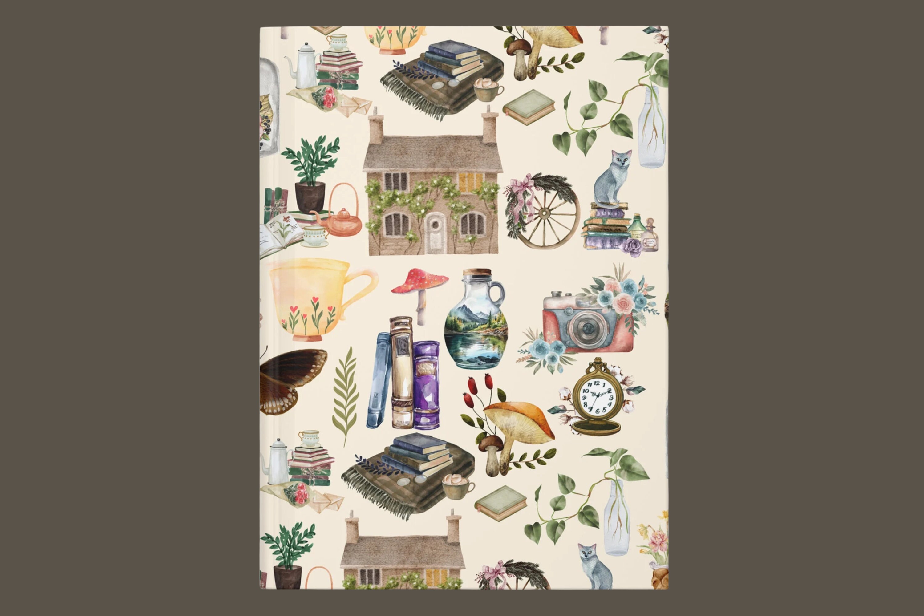 Cottagecore Hardcover Journal: Vintage Inspired Watercolor Design - Etsy
