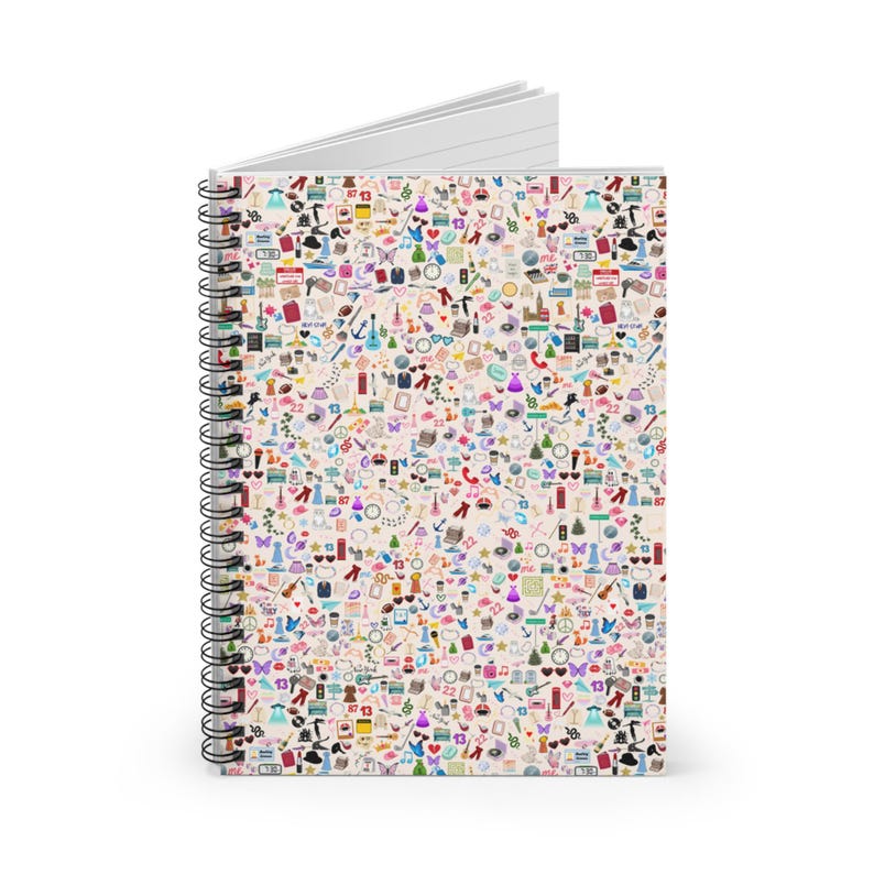 Taylor Notebook Swift Journal Pink Spiral Notebook Tay Era Icons Swifti Back to School Accessories Best Friend Cute School Supplies Diary image 4