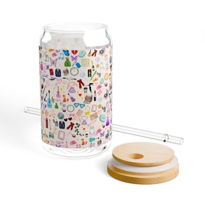 Swifti Matcha Era Taylor Glass Iced Coffee Eras Gifts for Her Cute Tumbler Reputation Style 16 oz with Lid Tay Tay Decor for Swift fans
