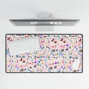 Swifti Desk Mat Tay Themed Gifts for Her School Eras Large Mousepad Swift Themed Gifts for Taylor Back to School Cute Era Office Showgirl