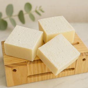 Handmade Coconut Soap Bar – Triple Butter Blend | Moisturizing Cocoa Butter & Coconut Oil | Luxurious Natural Skincare Gift