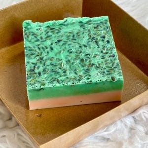 Island Breeze Triple Butter Soap | Handmade Cocoa Butter Soap | Moisturizing Scented Bar | Tropical Skincare Gift