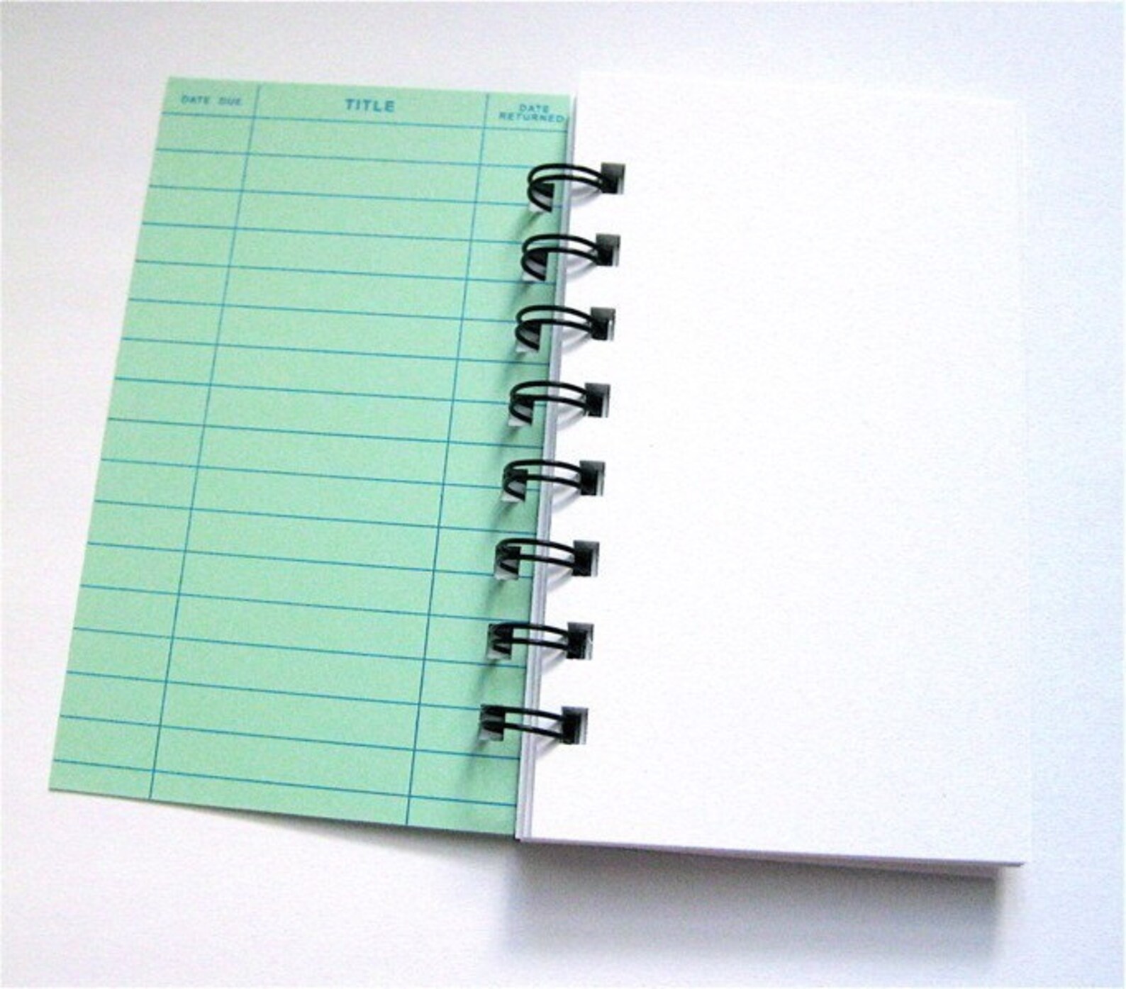 Library Card Notebook Etsy