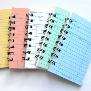 Notebook // Library Card Note Book // Teacher Gift image 2