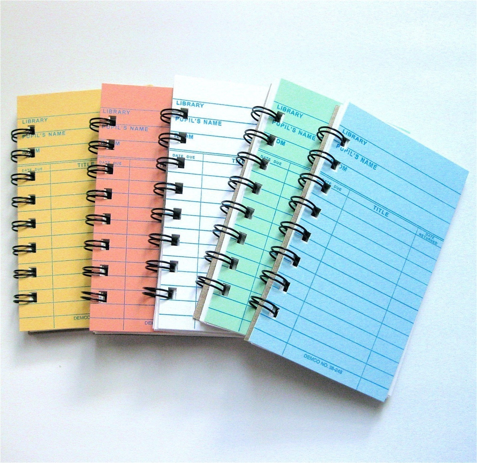 Library Card Notebook Etsy