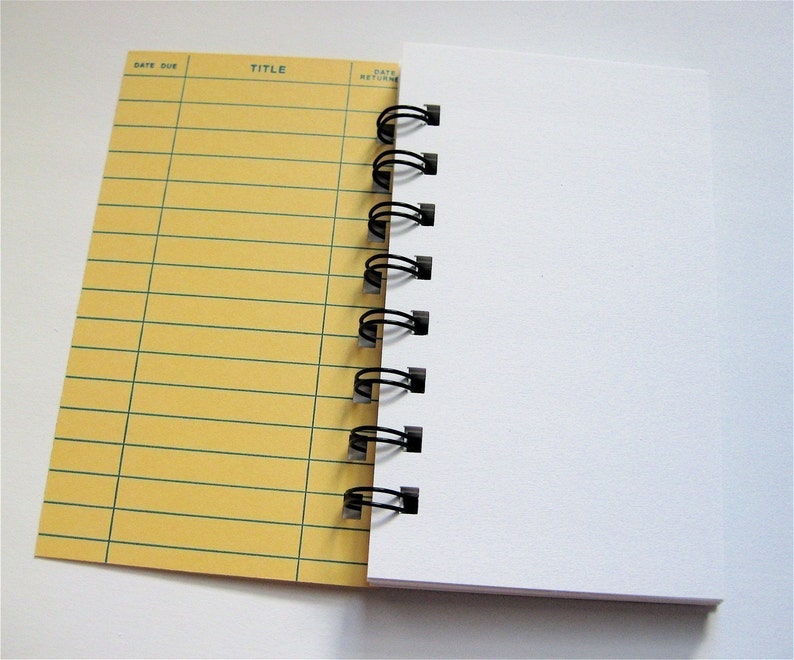 Notebook // Library Card Note Book // Teacher Gift image 5