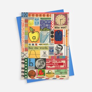 Collage Art Blank Card &quot;Say the Words&quot;