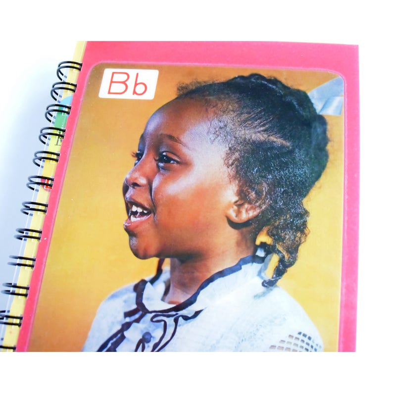 B is for Beautiful 1970s ABC Flash Card Notebook image 2